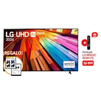 Televisor LG LED 55” UHD 4K Smart TV ThinQ AI 55UT8050PSB 2024 + RACK FIJO GRATIS